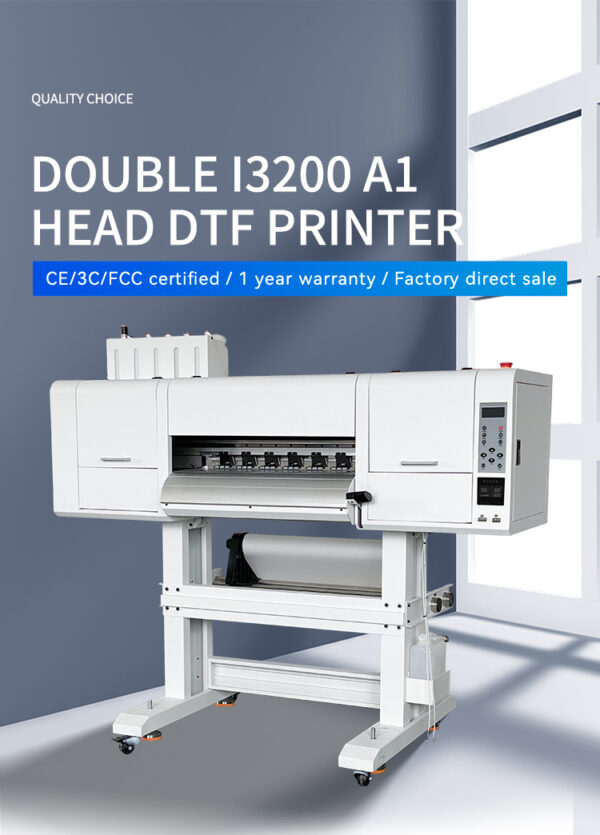 60cm DTF Printer w/ Dual i3200 Printheads 8